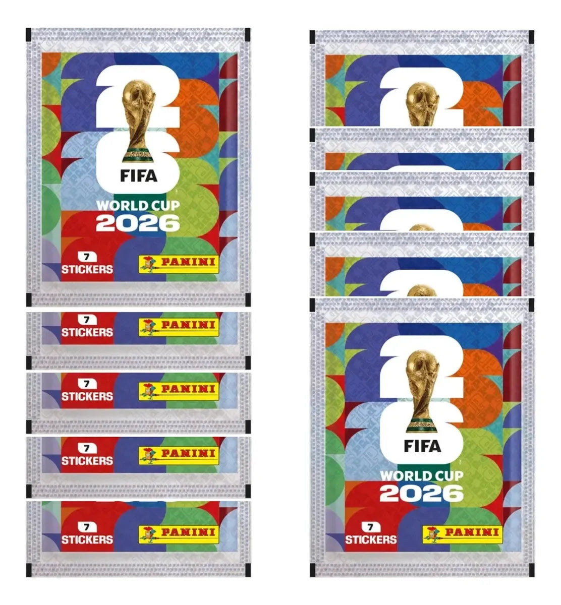 10 Sobres Láminas Mundial De Futbol Fifa 2026