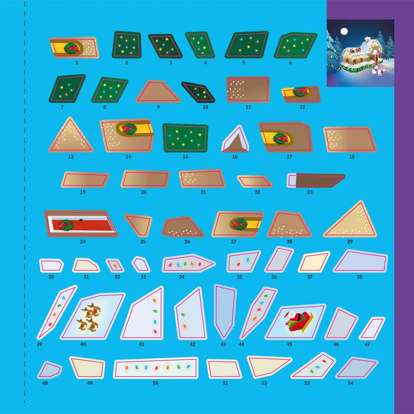 Paint by Stickers Nochebuena