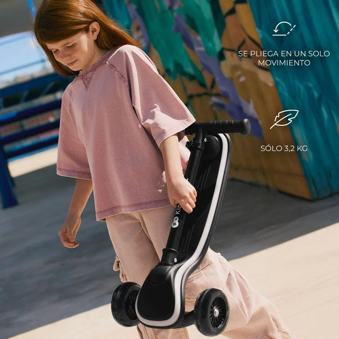 Scooter con luces LED Raket Negro