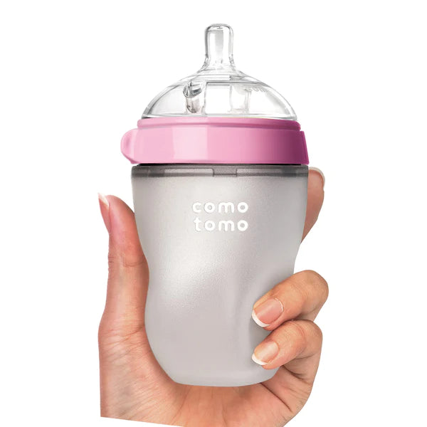 Pack Mamadera Como Tomo 250ml Rosado