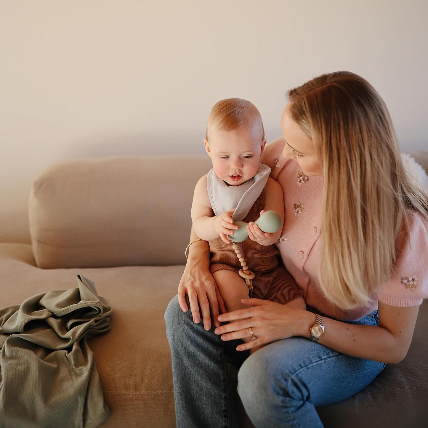 Sonajero de silicona para bebés Cambridge