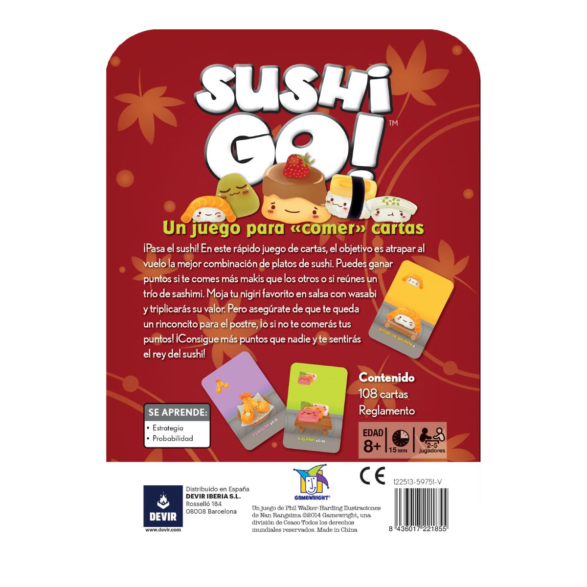 Juego Sushi Go!!