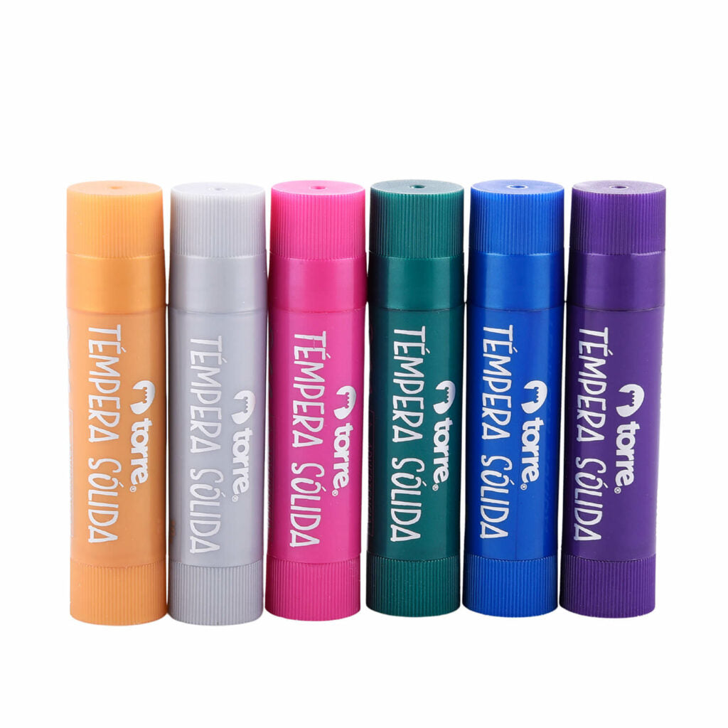 Témpera Sólida Metálica 6 Colores