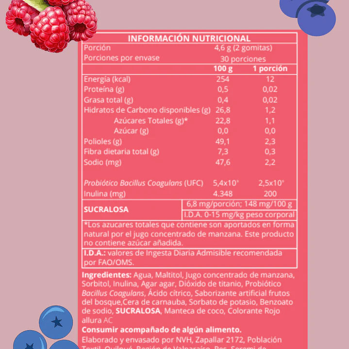 Gomitas Probióticos y Prebióticos Kids and Toddlers