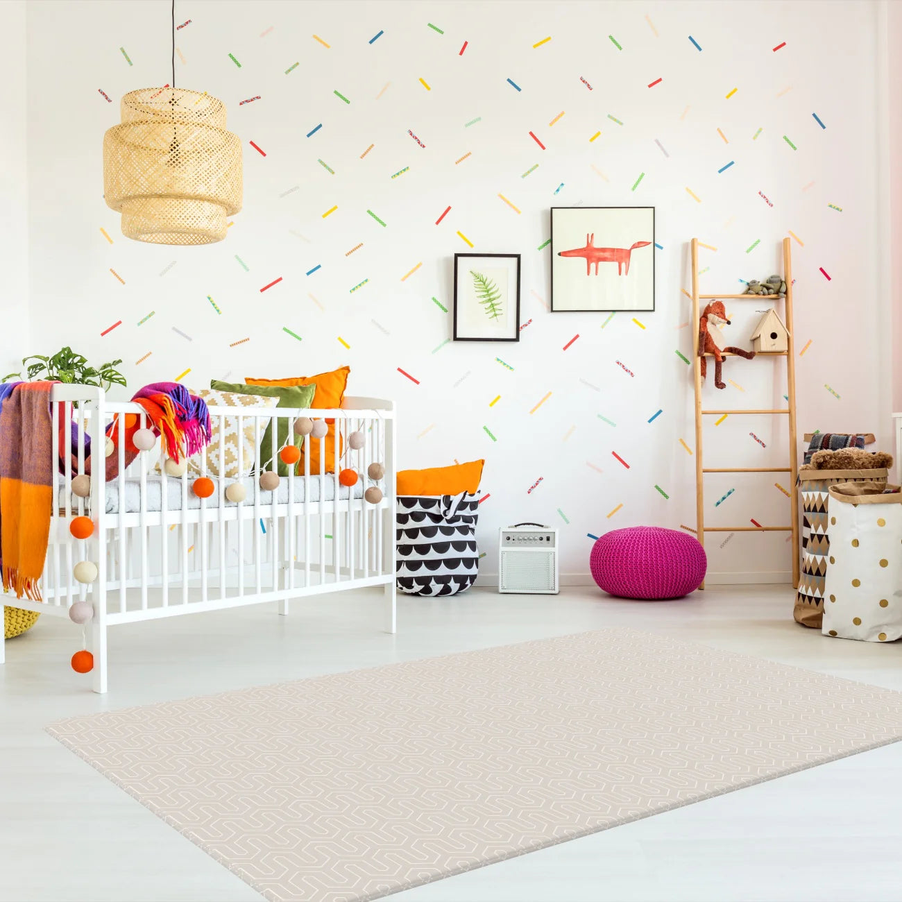 Alfombra Playmat 140 x 210cm Flores I