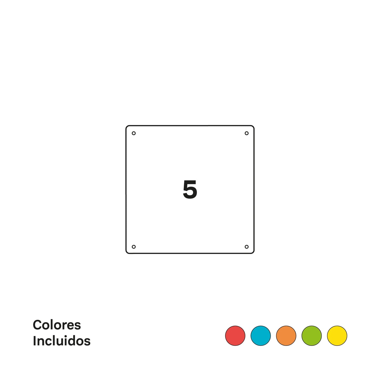 Set 5 Cuadrados Imanix Grandes