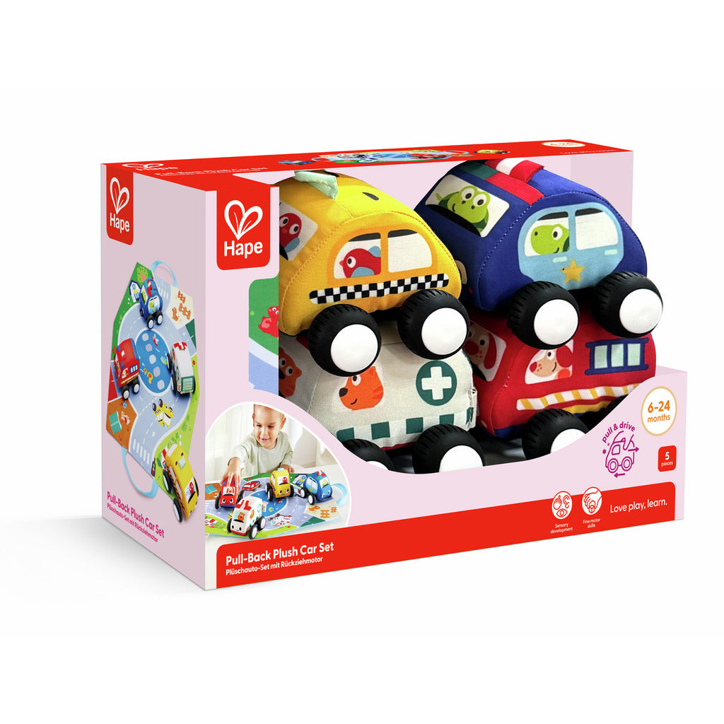 Set de Autos de Peluche