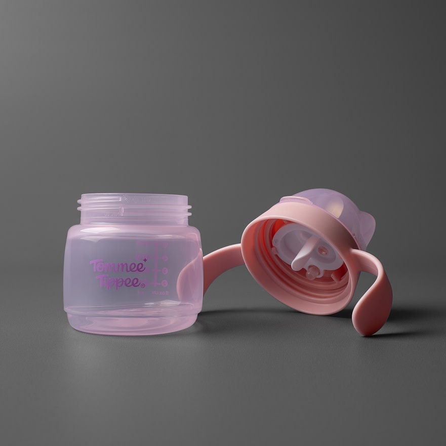 Vaso boquilla blanda Transition 4m 150ml Rosado