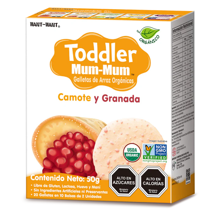 Galletas Toddler Mum-Mum Camote & Granada 50 g