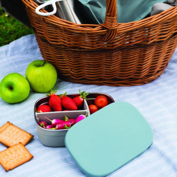 Lonchera Bento Box de Acero inoxidable Celeste