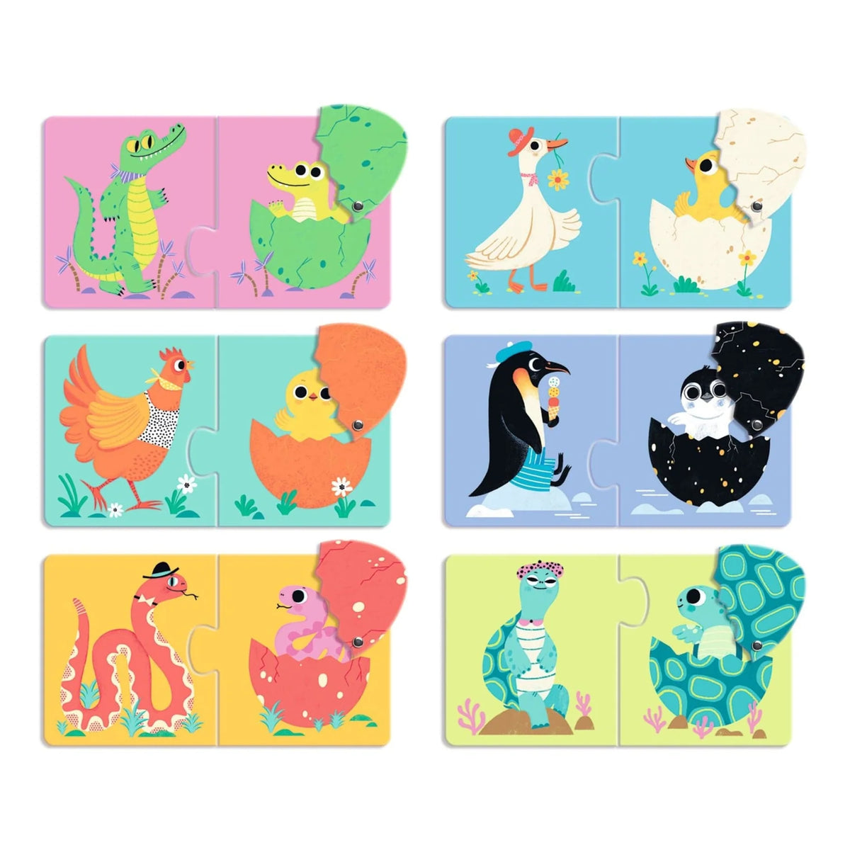 Puzzle Dúo huevos divertidos