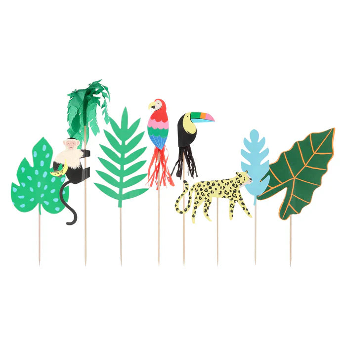 Toppers para torta Jungla