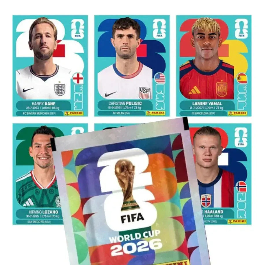 50 Sobres Láminas Mundial De Futbol Fifa 2026