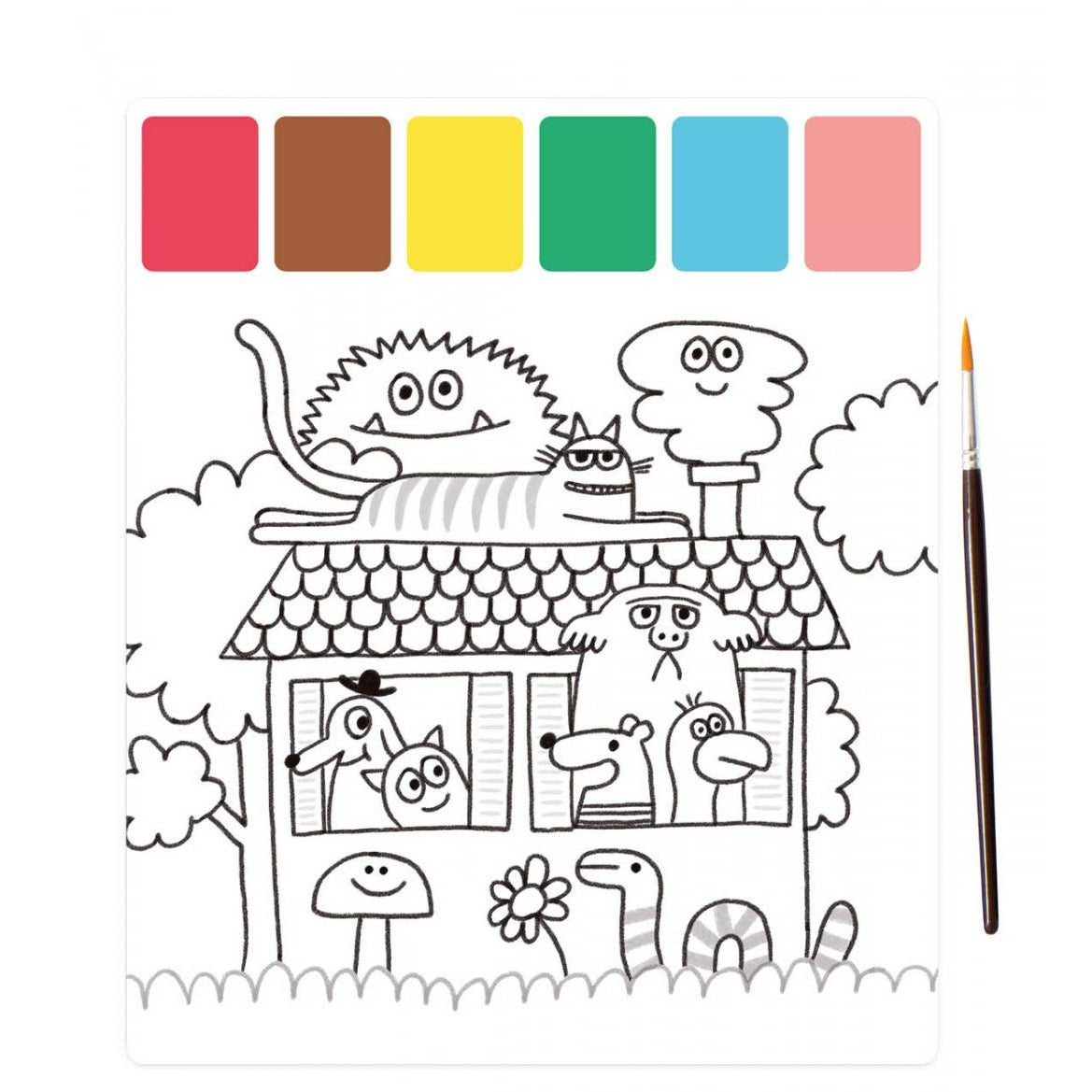 Paleta mágica de pintura Arcoíris