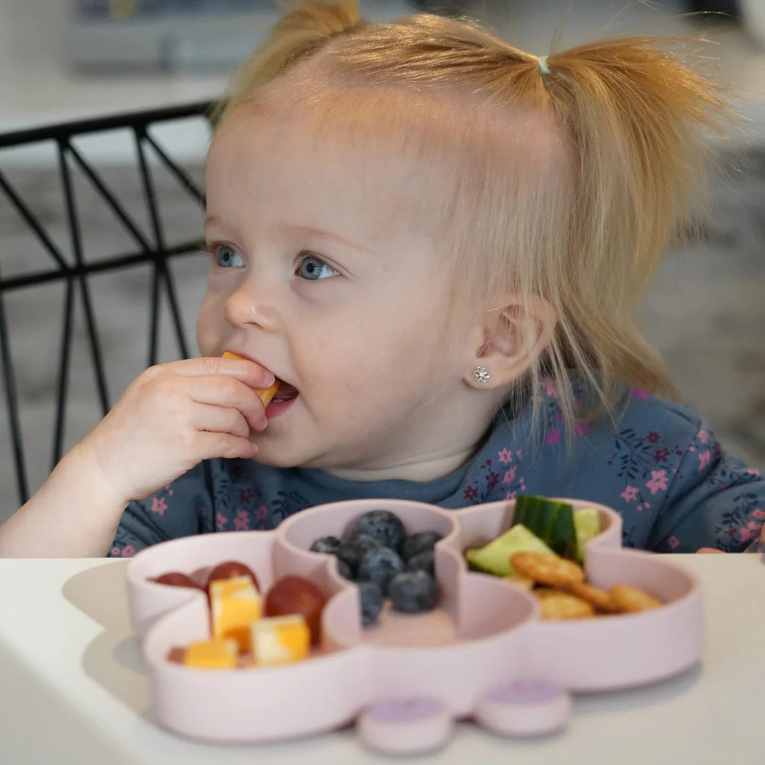 Plato de silicona con succión Mariposa