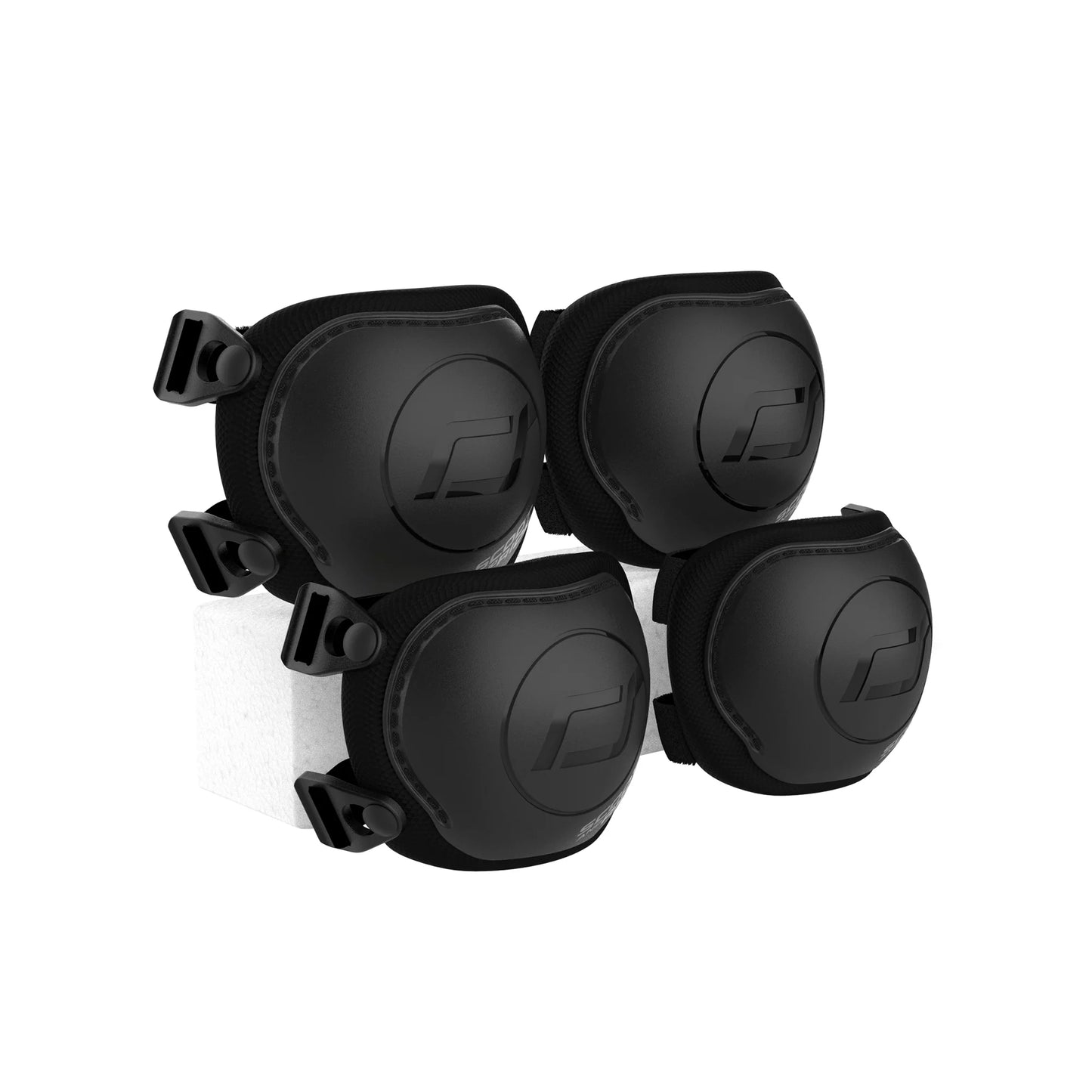 Set Protectores Rodillera y codera S Negro
