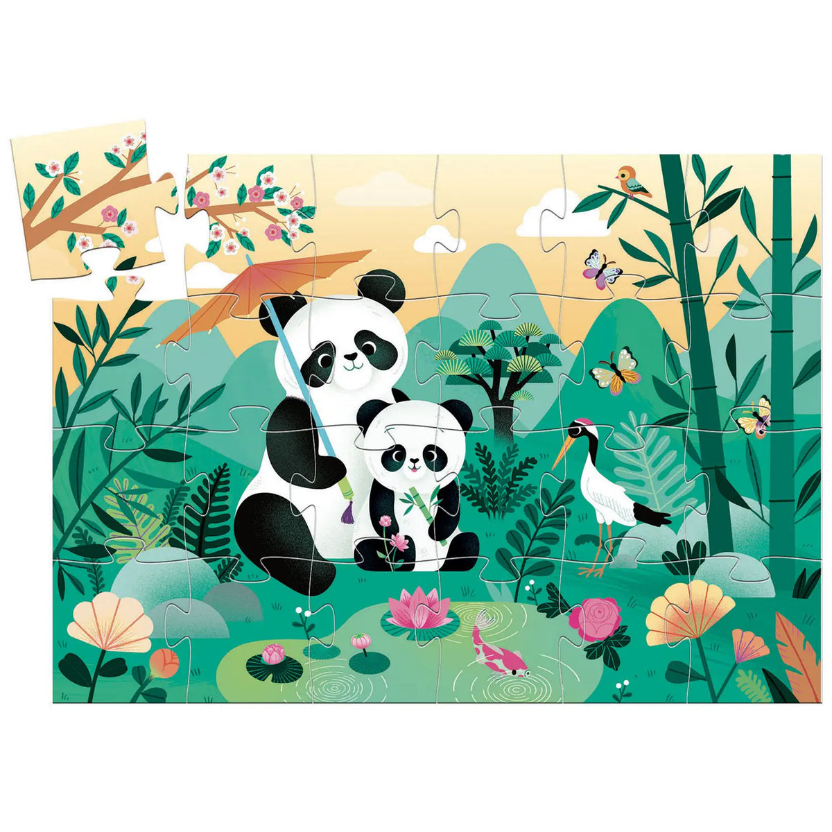 Puzzle Silueta el Panda Leo