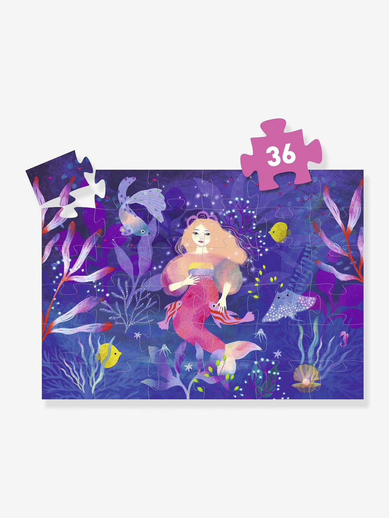 Puzzle Ella, la sirena 36 piezas