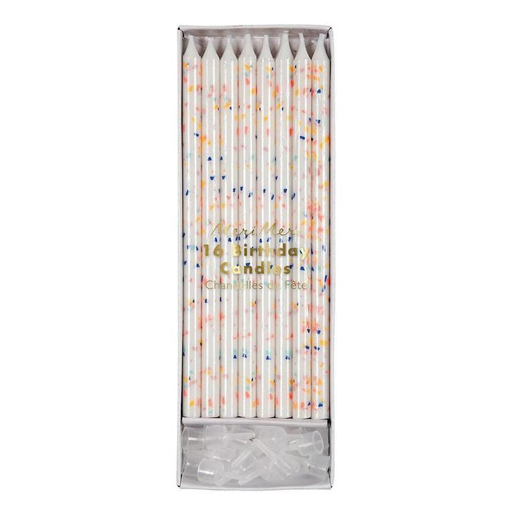 Velas Largas Multicolor 16 Unidades