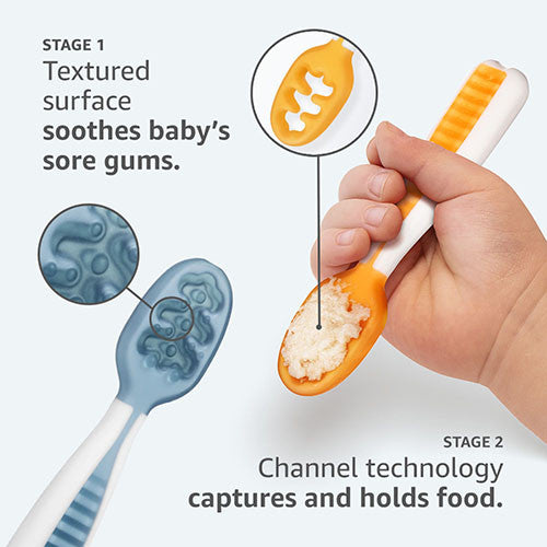 Cucharas de aprendizaje para practicar Baby-Led Weaning