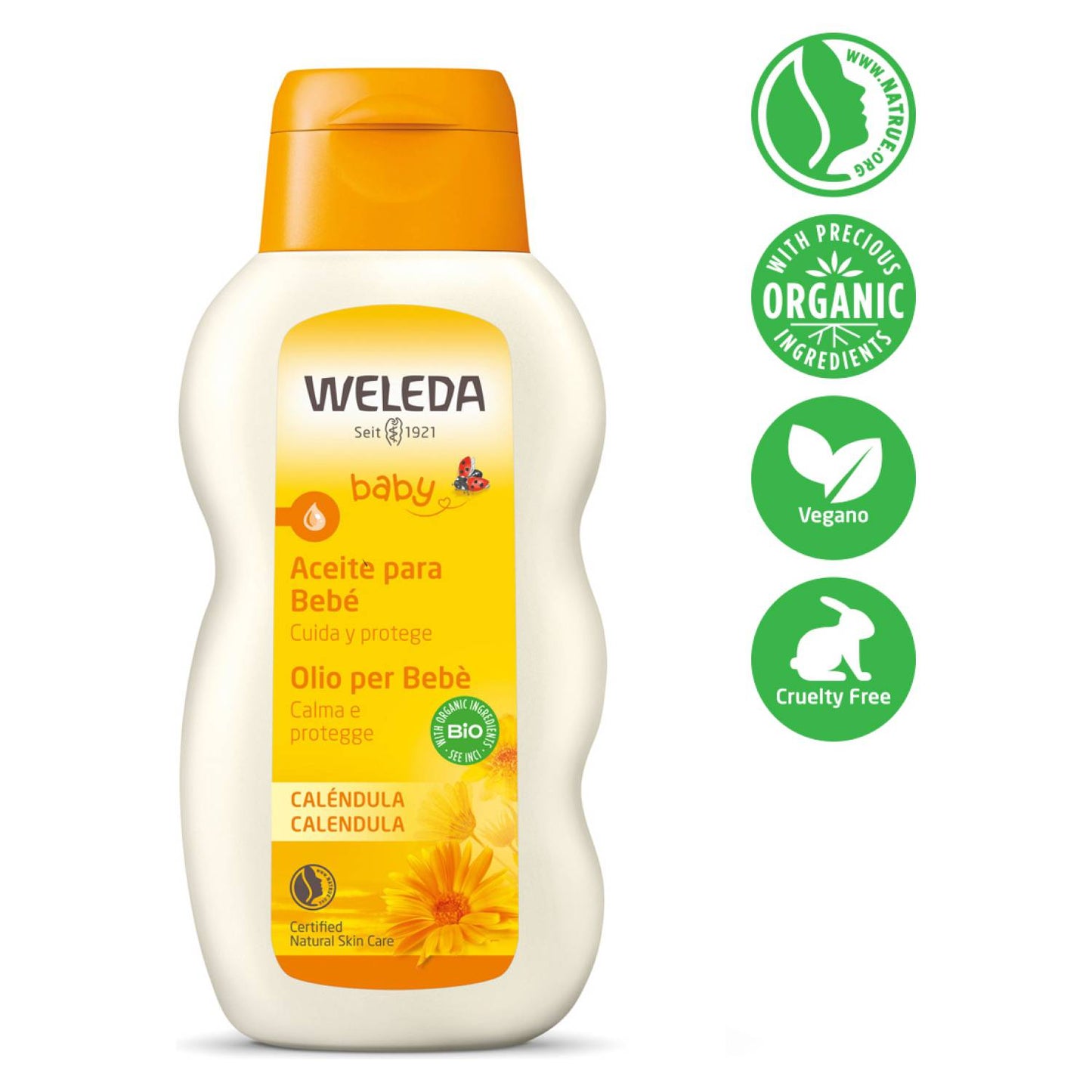 Aceite de Caléndula para masaje Bebé 200ml