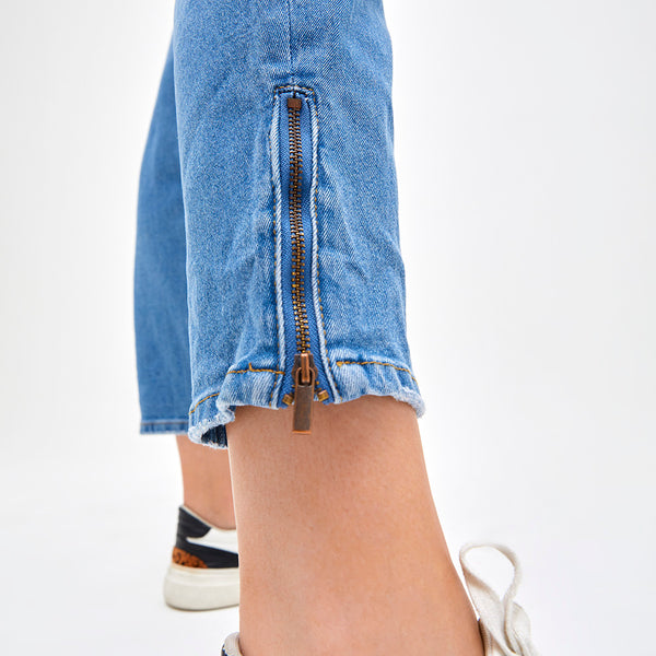Jeans Maternal Zipper Tienda Urbano