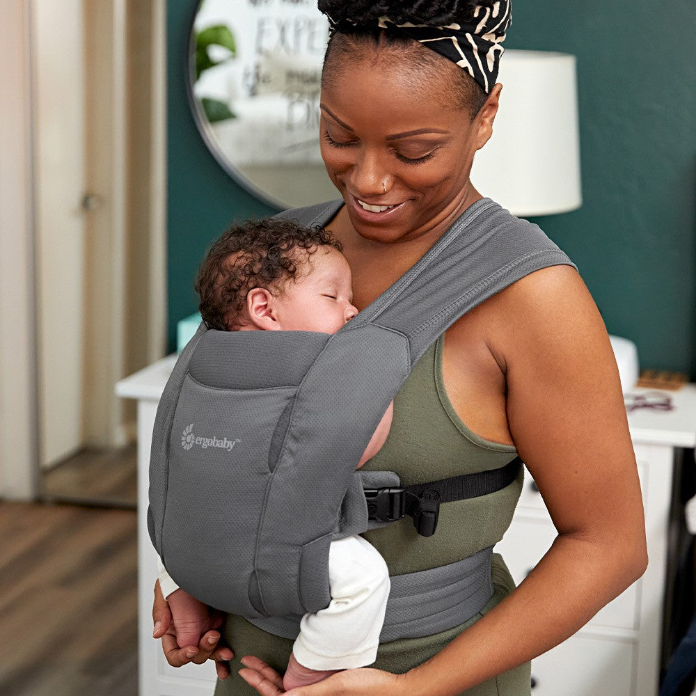 Portabebe Embrace Soft Air Mesh Washed Black