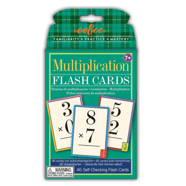 Tarjetas Flash Cards de Multiplicación