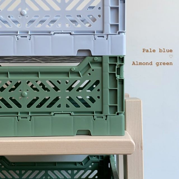 Caja Organizadora Plegable Midi Almond Green