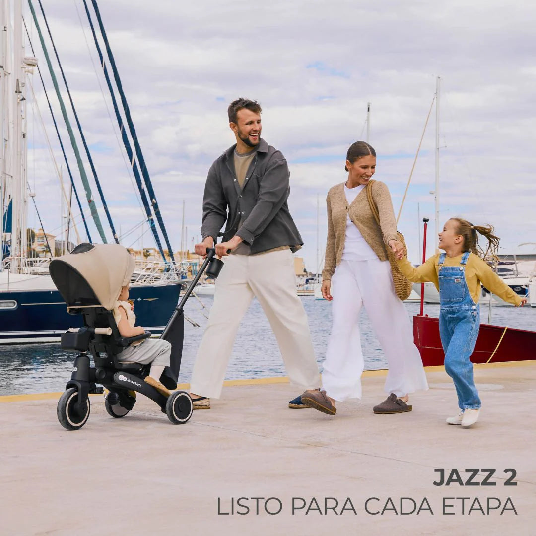 Triciclo Multifuncional JAZZ 6 en 1 Beige