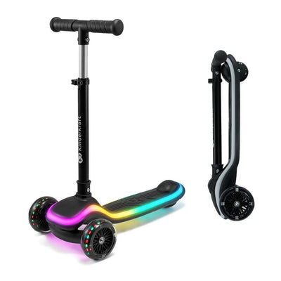 Scooter con luces LED Raket Negro