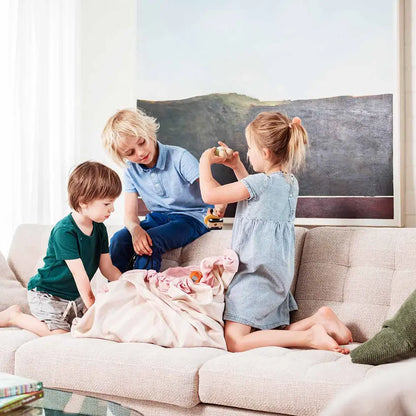 Manta Organizadora De Juguetes Rayas Rosado