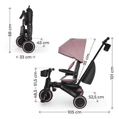 Triciclo evolutivo 6 en 1 Jazz 3 Pink