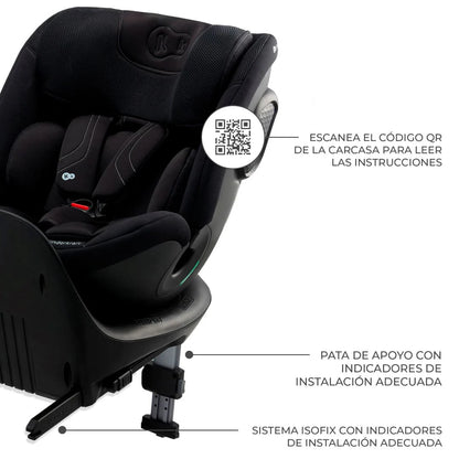 Silla de auto convertible todo en 1 XRIDER 2 i-Size Black