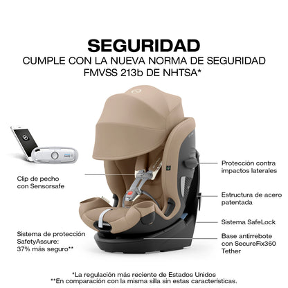 Silla de Auto Convertible Callisto Todo en Una G 360 SS Beige