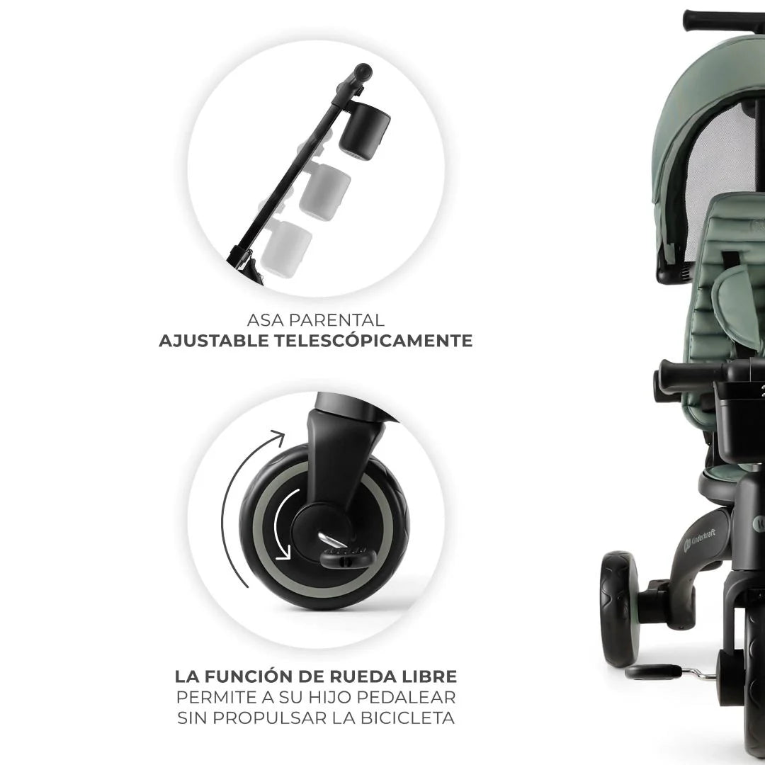 Triciclo Multifuncional JAZZ 6 en 1 Green