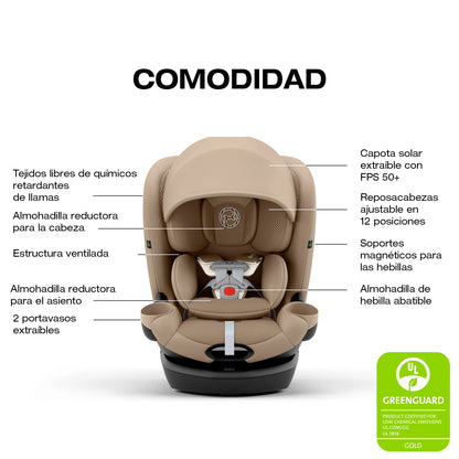 Silla de Auto Convertible Callisto Todo en Una G 360 SS Beige