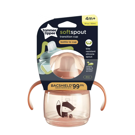 Vaso con Boquilla de Silicona Spout Cup 150ml Damasco