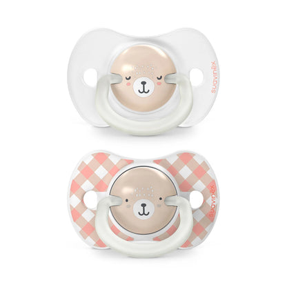 Pack Chupetes Wild Rosa Night Day Tetina Fisiológica