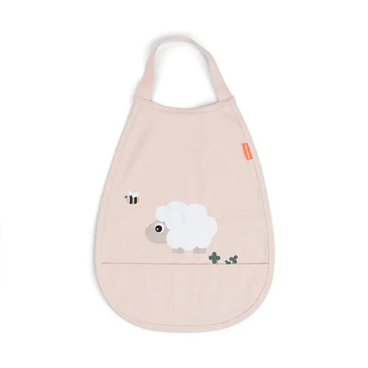 Babero con elástico Tiny Farm Rosa