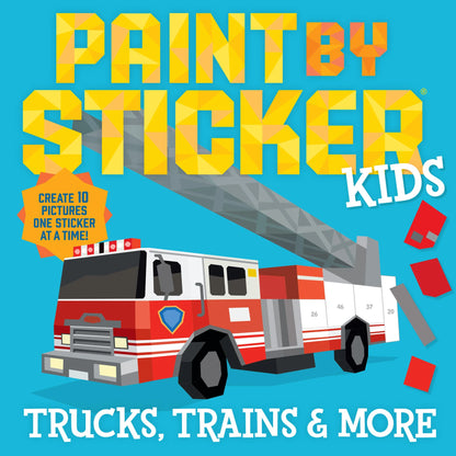 Paint by stickers Camiones, trenes y más...