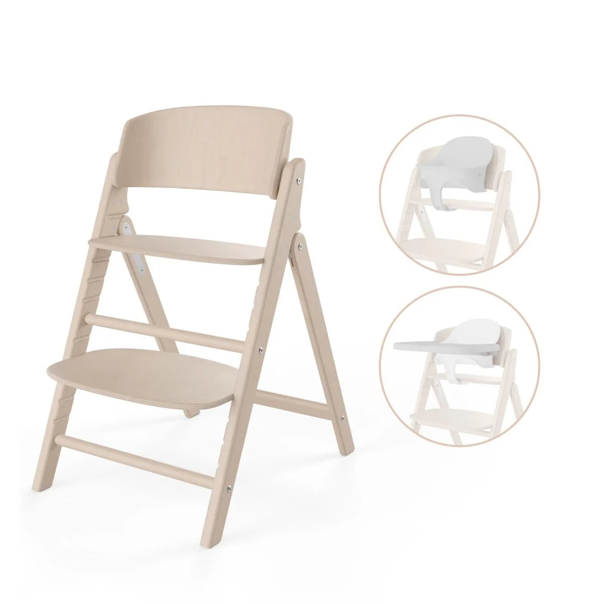 Silla de comer evolutiva Click & Fold 3 en 1 All Natural Light