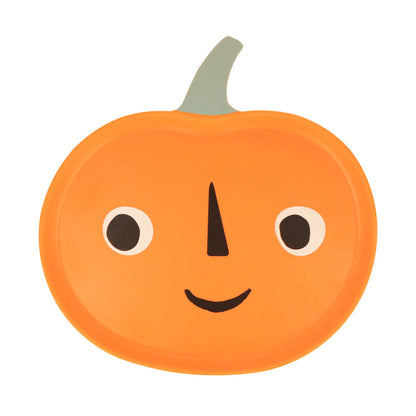Plato de melamina con forma de calabaza