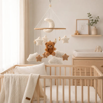 Móvil Madera Osito peluche