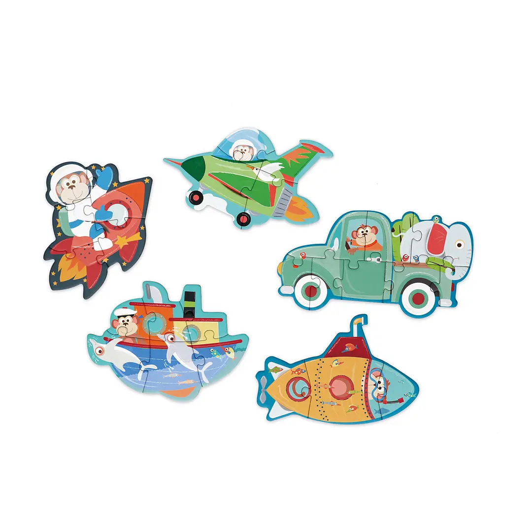 Puzzle Progresivo Vehiculos