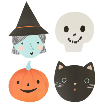 Individuales con forma de figuras de Halloween