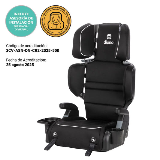 Butaca Connect3® RXT 2-in-1 High-Back Booster Black Storm