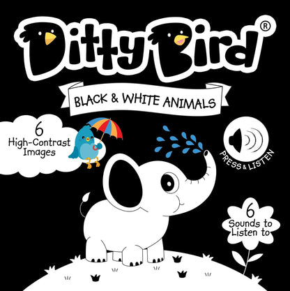 Libro Musical Black and White Animals