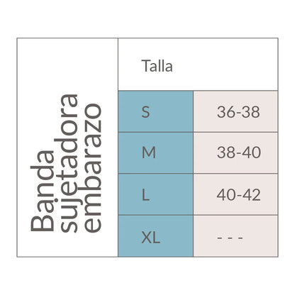 Banda Para Soporte De Embarazo Sin Costuras Blanca
