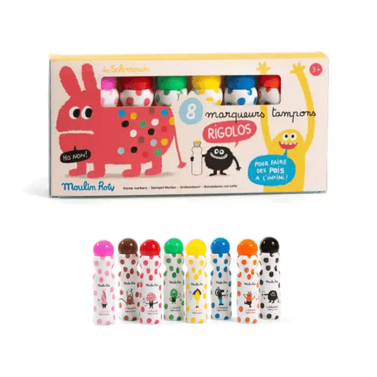 Caja 8 marcadores redondos Les Schmouks